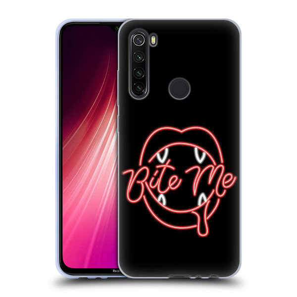 Bebe Rexha Key Art Neon Bite Me Soft Gel Case for Xiaomi Redmi Note 8T