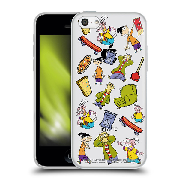 Ed, Edd, n Eddy Graphics Icons Soft Gel Case for Apple iPhone 5c