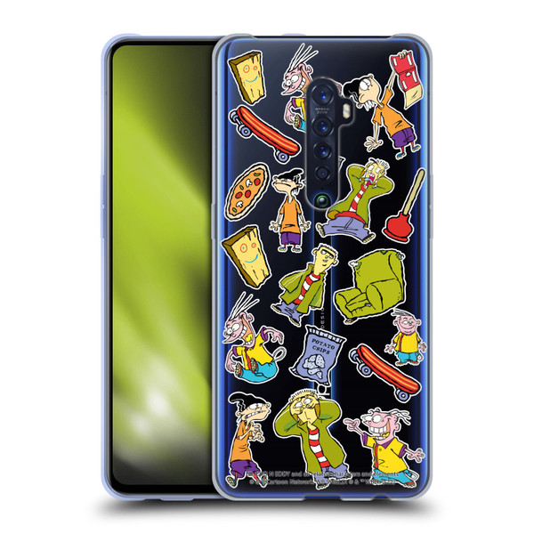 Ed, Edd, n Eddy Graphics Icons Soft Gel Case for OPPO Reno 2