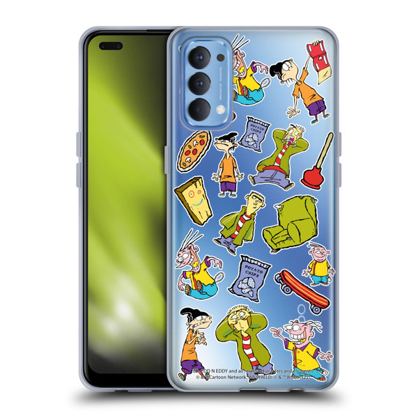 Ed, Edd, n Eddy Graphics Icons Soft Gel Case for OPPO Reno 4 5G