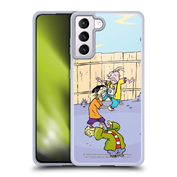 Ed, Edd, n Eddy Graphics Characters Soft Gel Case for Samsung Galaxy S21+ 5G