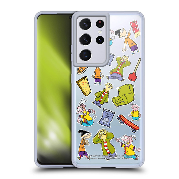 Ed, Edd, n Eddy Graphics Icons Soft Gel Case for Samsung Galaxy S21 Ultra 5G