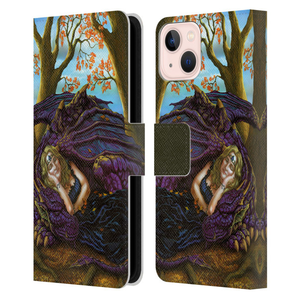 Ed Beard Jr Dragon Friendship Escape To The Land Of Nod Leather Book Wallet Case Cover For Apple iPhone 13