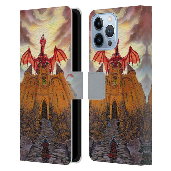 Ed Beard Jr Dragon Friendship Lord Magic Castle Leather Book Wallet Case Cover For Apple iPhone 13 Pro Max