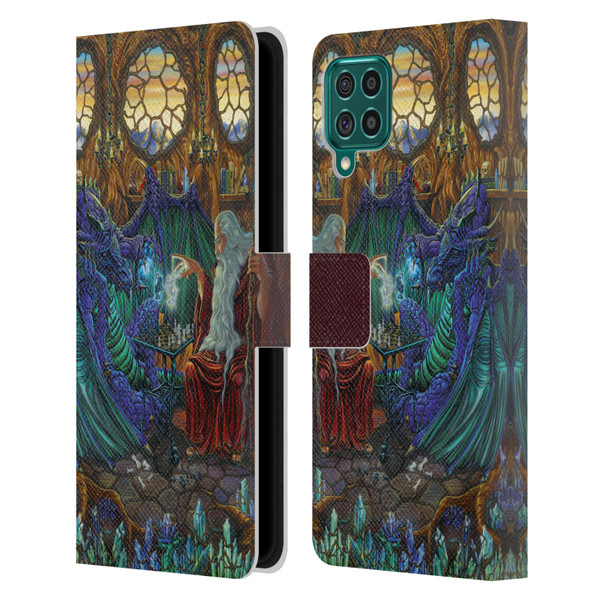 Ed Beard Jr Dragon Friendship Wizard & Dragon Leather Book Wallet Case Cover For Samsung Galaxy F62 (2021)