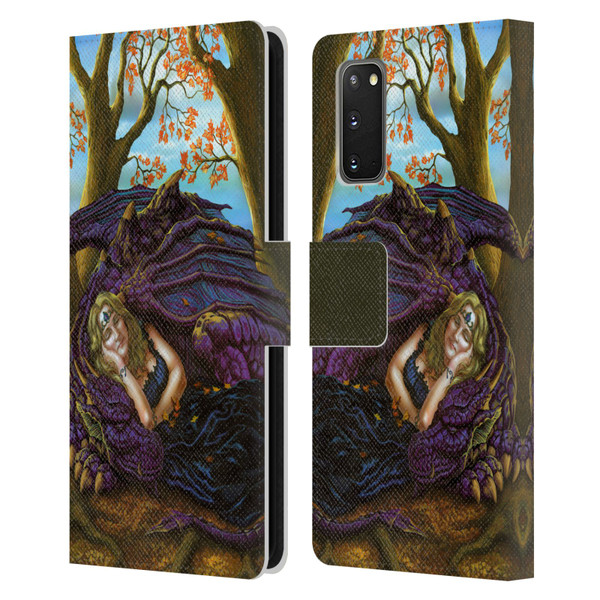 Ed Beard Jr Dragon Friendship Escape To The Land Of Nod Leather Book Wallet Case Cover For Samsung Galaxy S20 / S20 5G