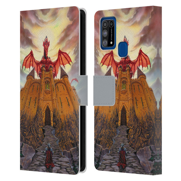 Ed Beard Jr Dragon Friendship Lord Magic Castle Leather Book Wallet Case Cover For Samsung Galaxy M31 (2020)