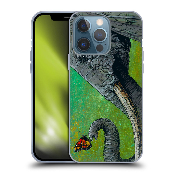 David Lozeau Colourful Grunge The Elephant Soft Gel Case for Apple iPhone 13 Pro