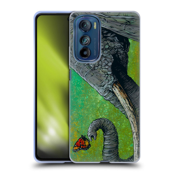 David Lozeau Colourful Grunge The Elephant Soft Gel Case for Motorola Edge 30