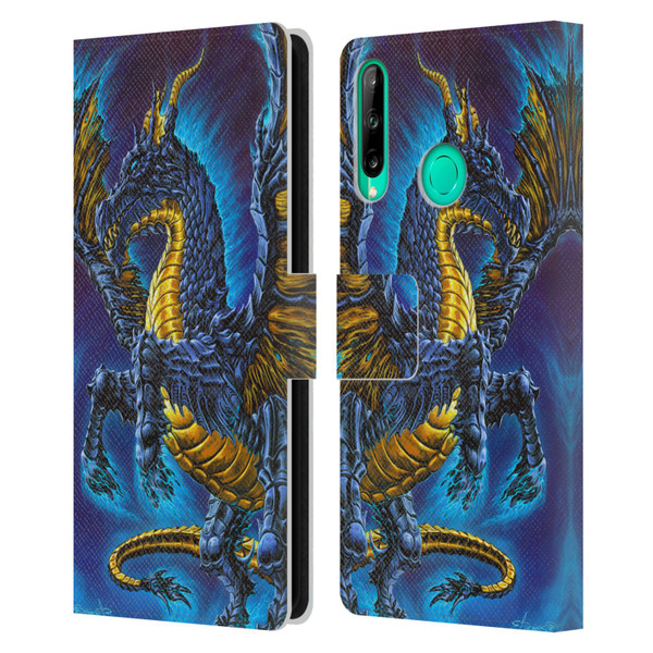 Ed Beard Jr Dragons Mare Leather Book Wallet Case Cover For Huawei P40 lite E