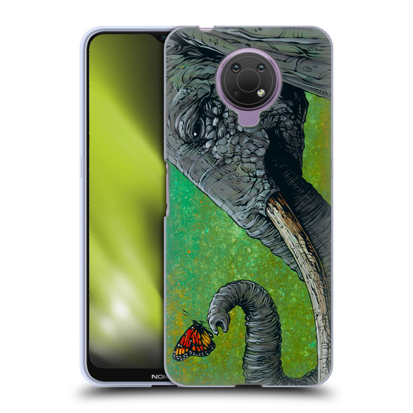David Lozeau Colourful Grunge The Elephant Soft Gel Case for Nokia G10