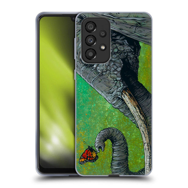 David Lozeau Colourful Grunge The Elephant Soft Gel Case for Samsung Galaxy A33 5G (2022)