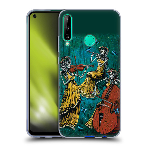 David Lozeau Colourful Art Three Female Soft Gel Case for Huawei P40 lite E