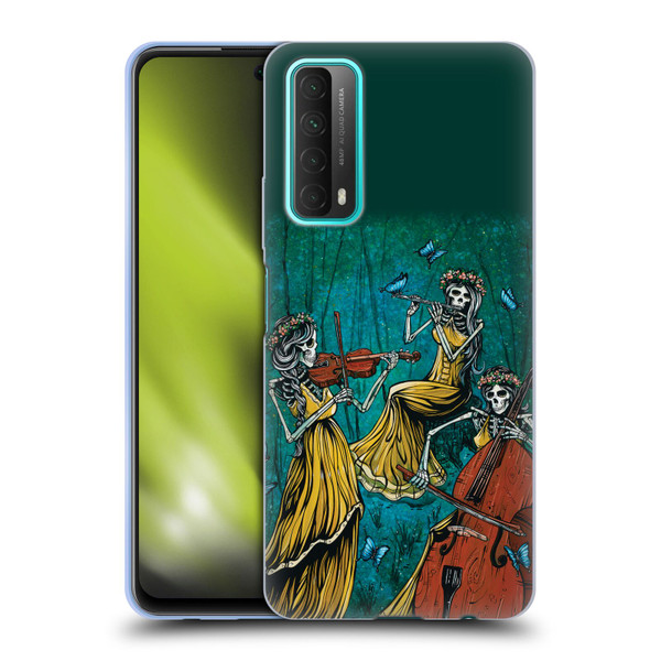 David Lozeau Colourful Art Three Female Soft Gel Case for Huawei P Smart (2021)