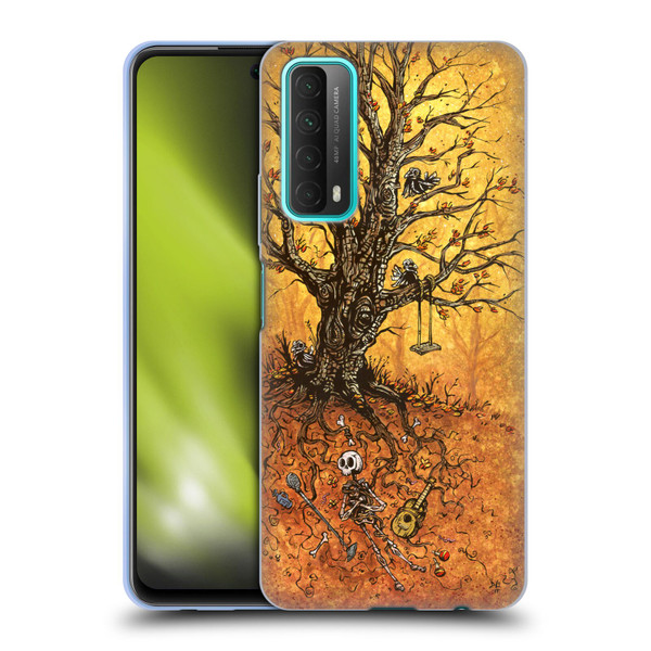 David Lozeau Colourful Art Tree Of Life Soft Gel Case for Huawei P Smart (2021)