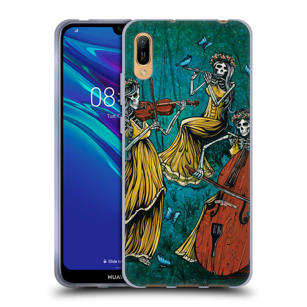 David Lozeau Colourful Art Three Female Soft Gel Case for Huawei Y6 Pro (2019)