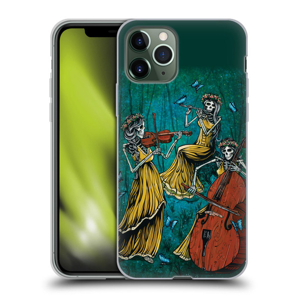 David Lozeau Colourful Art Three Female Soft Gel Case for Apple iPhone 11 Pro