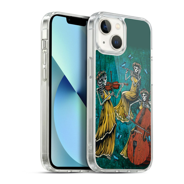 David Lozeau Colourful Art Three Female Soft Gel Case for Apple iPhone 13