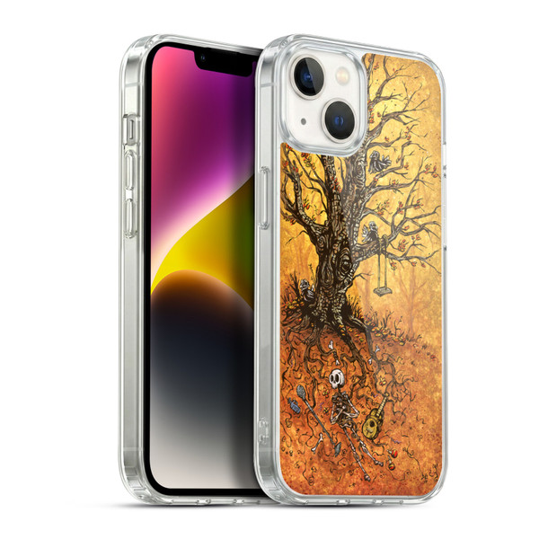 David Lozeau Colourful Art Tree Of Life Soft Gel Case for Apple iPhone 14 Plus & MagSafe