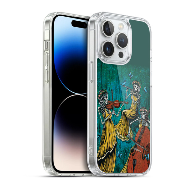 David Lozeau Colourful Art Three Female Soft Gel Case for Apple iPhone 14 Pro & MagSafe