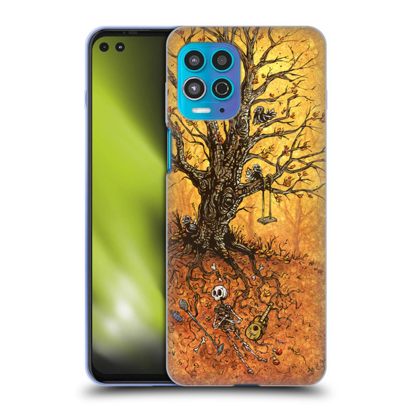 David Lozeau Colourful Art Tree Of Life Soft Gel Case for Motorola Moto G100