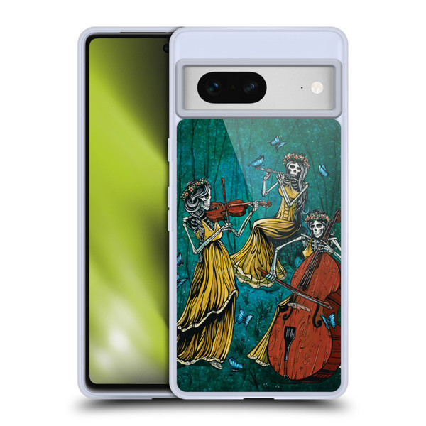 David Lozeau Colourful Art Three Female Soft Gel Case for Google Pixel 7