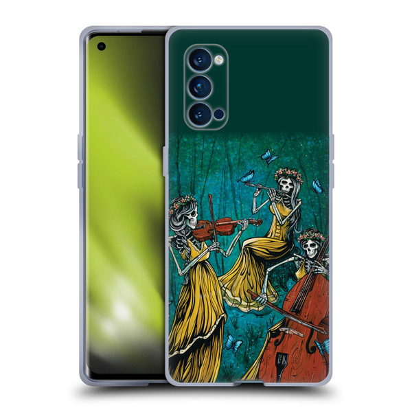 David Lozeau Colourful Art Three Female Soft Gel Case for OPPO Reno 4 Pro 5G