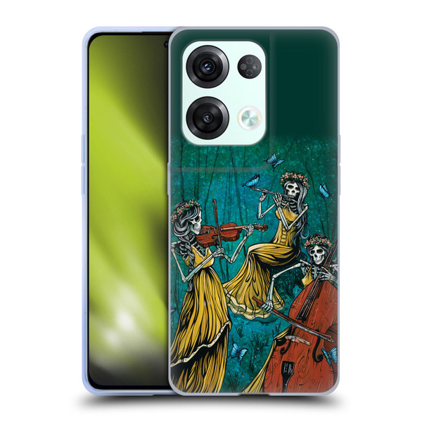 David Lozeau Colourful Art Three Female Soft Gel Case for OPPO Reno8 Pro