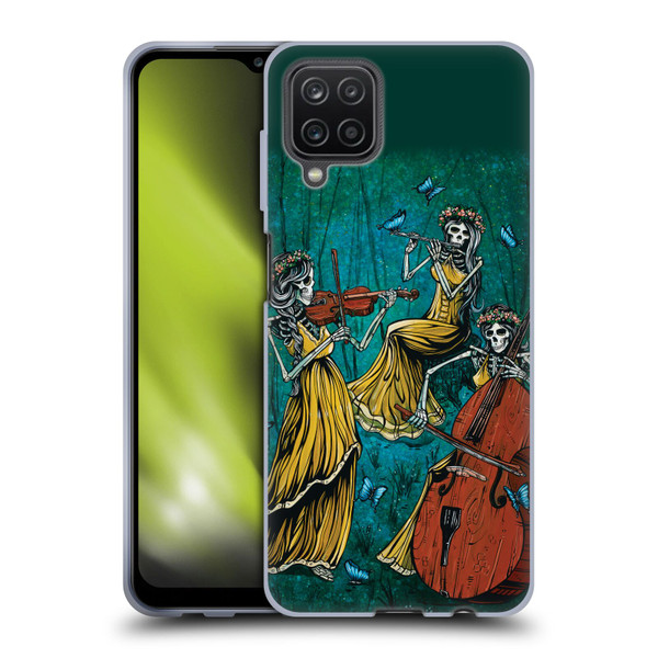 David Lozeau Colourful Art Three Female Soft Gel Case for Samsung Galaxy A12 (2020)