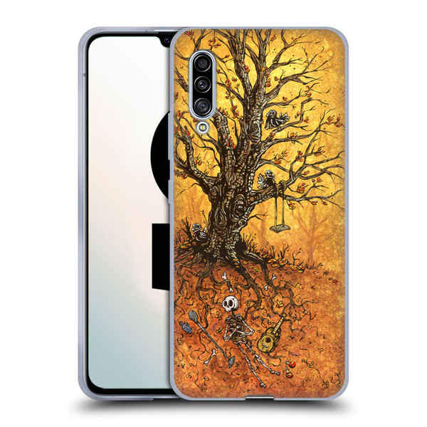 David Lozeau Colourful Art Tree Of Life Soft Gel Case for Samsung Galaxy A90 5G (2019)