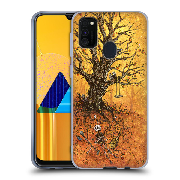 David Lozeau Colourful Art Tree Of Life Soft Gel Case for Samsung Galaxy M30s (2019)/M21 (2020)