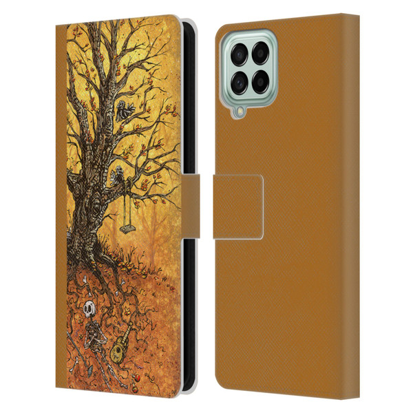 David Lozeau Colourful Art Tree Of Life Leather Book Wallet Case Cover For Samsung Galaxy M33 (2022)