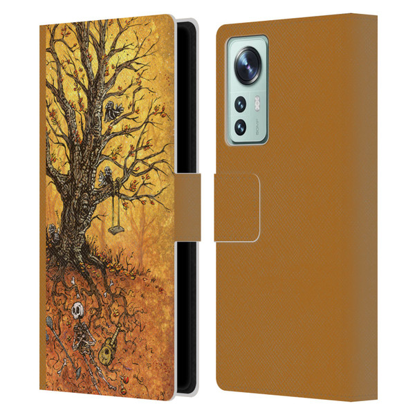 David Lozeau Colourful Art Tree Of Life Leather Book Wallet Case Cover For Xiaomi 12