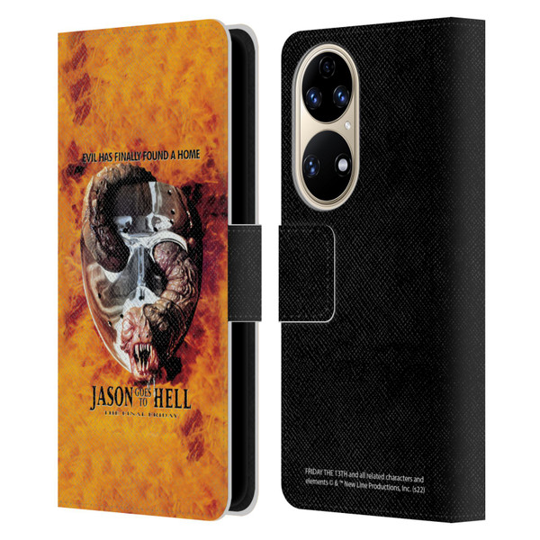 Friday the 13th: Jason Goes To Hell Graphics Key Art Leather Book Wallet Case Cover For Huawei P50