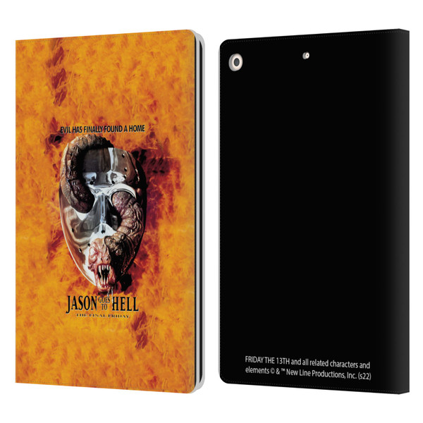 Friday the 13th: Jason Goes To Hell Graphics Key Art Leather Book Wallet Case Cover For Apple iPad 10.2 2019/2020/2021