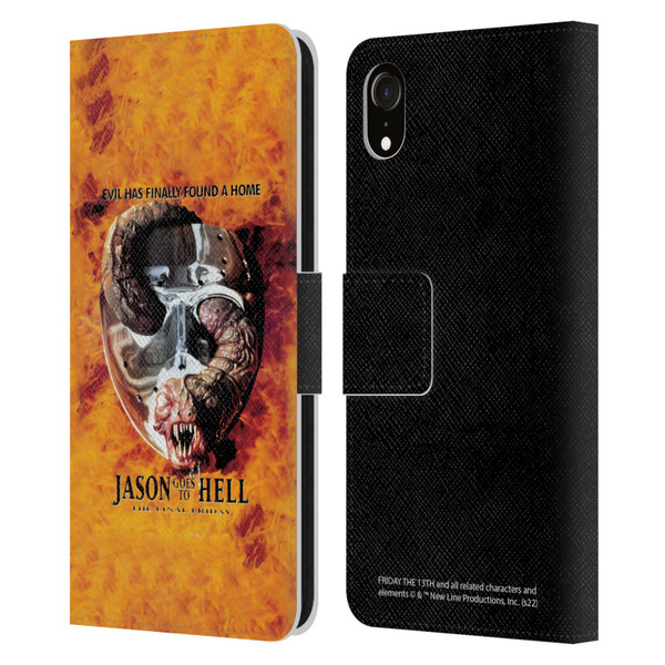 Friday the 13th: Jason Goes To Hell Graphics Key Art Leather Book Wallet Case Cover For Apple iPhone XR