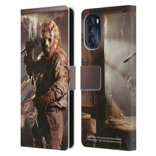 Friday the 13th: Jason Goes To Hell Graphics Jason Voorhees 2 Leather Book Wallet Case Cover For Motorola Moto G (2022)
