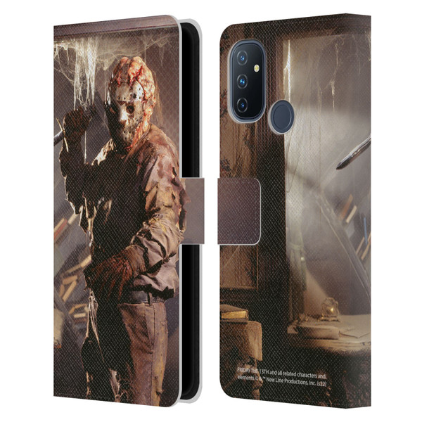 Friday the 13th: Jason Goes To Hell Graphics Jason Voorhees 2 Leather Book Wallet Case Cover For OnePlus Nord N100