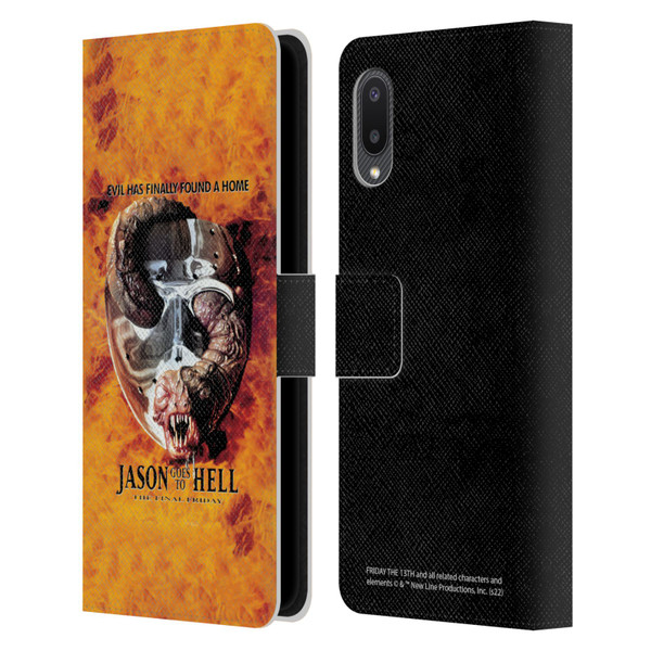 Friday the 13th: Jason Goes To Hell Graphics Key Art Leather Book Wallet Case Cover For Samsung Galaxy A02/M02 (2021)