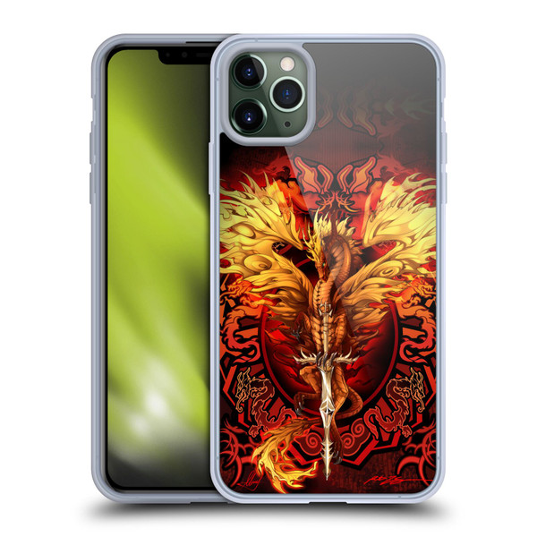 Ruth Thompson Dragons Flameblade Soft Gel Case for Apple iPhone 11 Pro Max