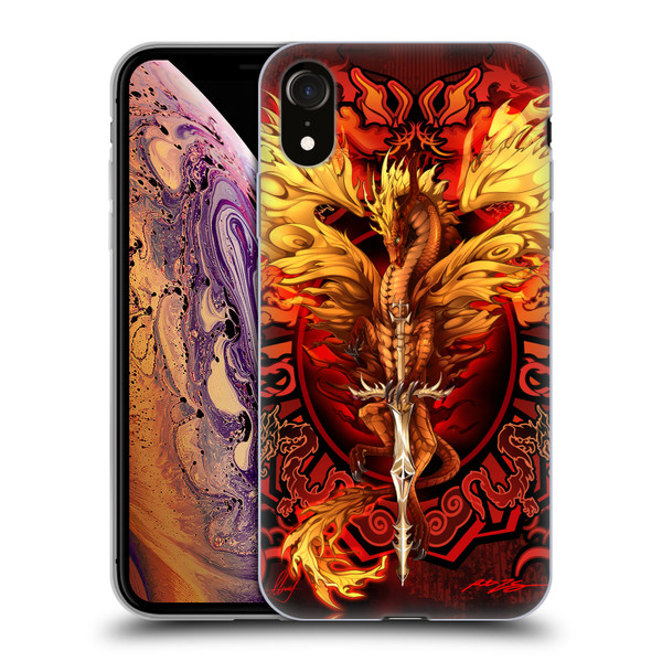 Ruth Thompson Dragons Flameblade Soft Gel Case for Apple iPhone XR