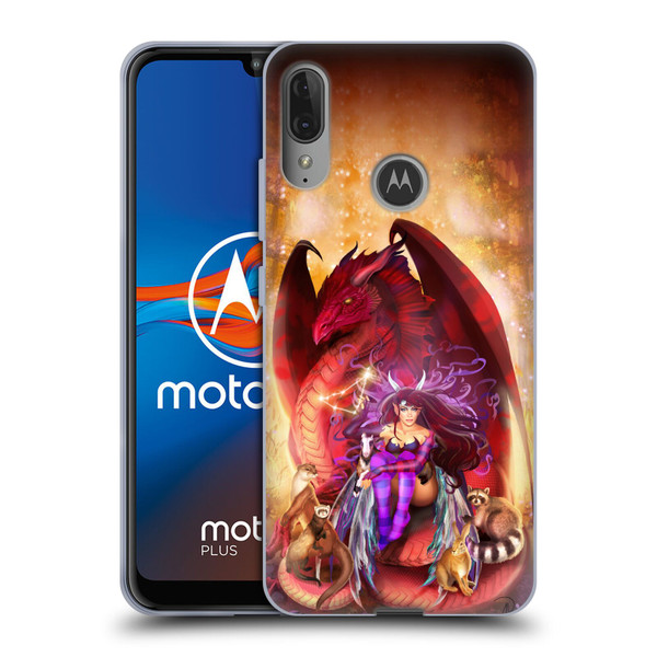 Ruth Thompson Dragons Capricorn Soft Gel Case for Motorola Moto E6 Plus