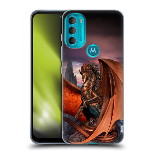 Ruth Thompson Dragons Coppervein Soft Gel Case for Motorola Moto G71 5G
