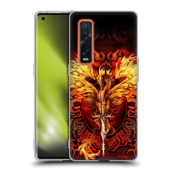 Ruth Thompson Dragons Flameblade Soft Gel Case for OPPO Find X2 Pro 5G