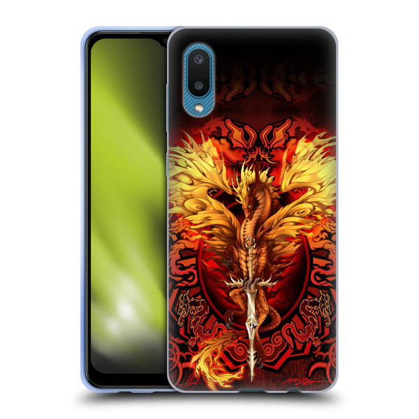 Ruth Thompson Dragons Flameblade Soft Gel Case for Samsung Galaxy A02/M02 (2021)