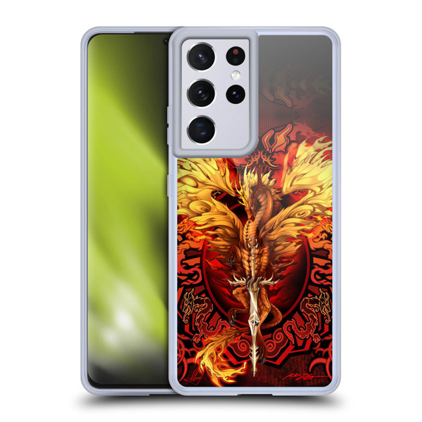 Ruth Thompson Dragons Flameblade Soft Gel Case for Samsung Galaxy S21 Ultra 5G