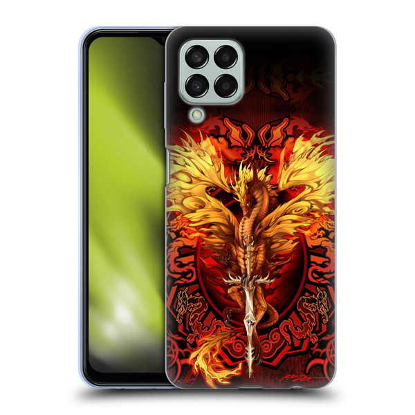 Ruth Thompson Dragons Flameblade Soft Gel Case for Samsung Galaxy M33 (2022)