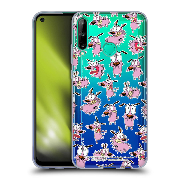 Courage The Cowardly Dog Graphics Pattern Soft Gel Case for Huawei P40 lite E