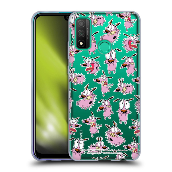 Courage The Cowardly Dog Graphics Pattern Soft Gel Case for Huawei P Smart (2020)
