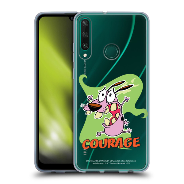 Courage The Cowardly Dog Graphics Character Art Soft Gel Case for Huawei Y6p